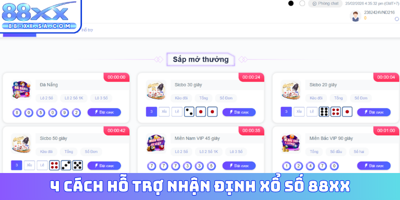 4 cách hỗ trợ nhận định xổ số 88XX
